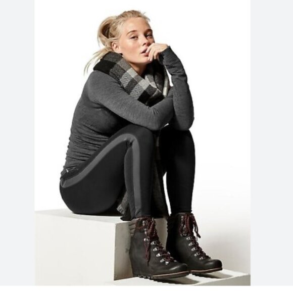 ATHLETA Street to Summit Pant Fleece Lined Black Size Small - Picture 1 of 10